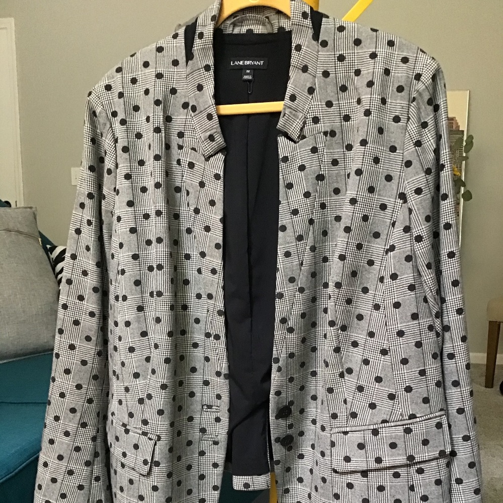 Plaid & Dots blazer